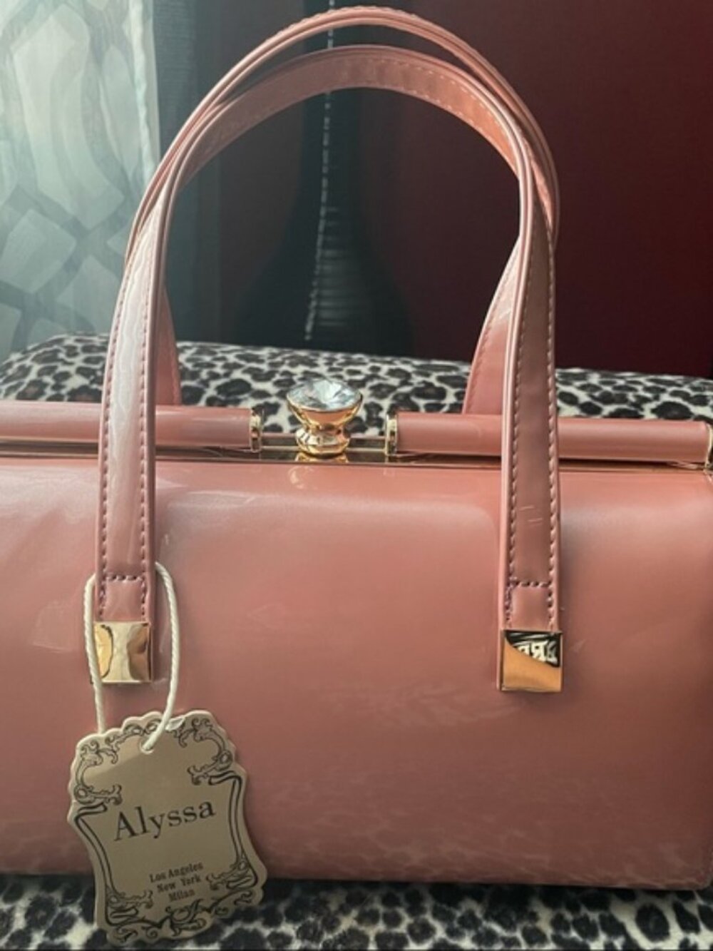Pink and Gold purse hand bag